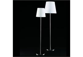 Stehleuchte 3247 nickel/Glas weiss  240V/E27 4x60W+1x70W D=47cm H=180cm  mit Doppeldimmer