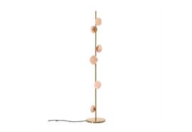 Stehleuchte 84.6V Floor Messing- Glas kupferfarbig  230V / 6W 2700K H=1.8m D=130mm / IP20