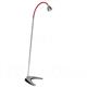 Stehleuchte Athene Textil rot 2700° Fuss matt  240V LED 5W 300lm 350mA CRI 90