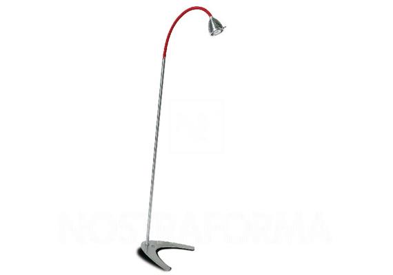 Stehleuchte Athene Textil rot 2700° Fuss matt  240V LED 5W 300lm 350mA CRI 90