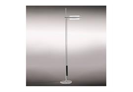 Stehleuchte Halo-LED S 45W m. Ausleger 42.5cm alu  230V Stativ chrom Sockel alu 1900-2850K