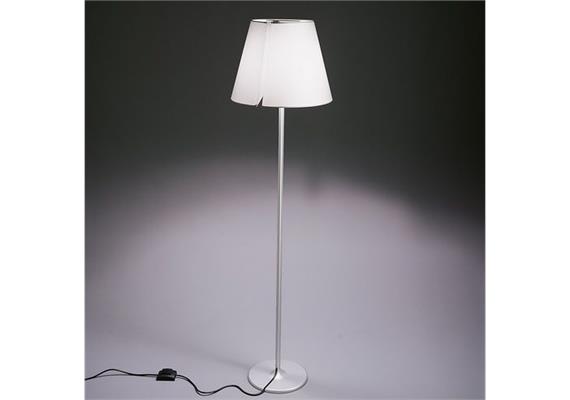 Stehleuchte Melampo Terra alugrau  240V E27 2x8W o. 2x57W  H=1375mm D=350