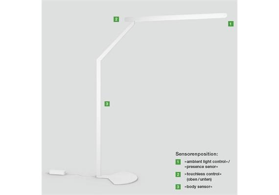 Stehleuchte Mito terra 3d air 70W fix schwarz rosegold  240V 70W 4600Lm L=115cm H=190 IP20