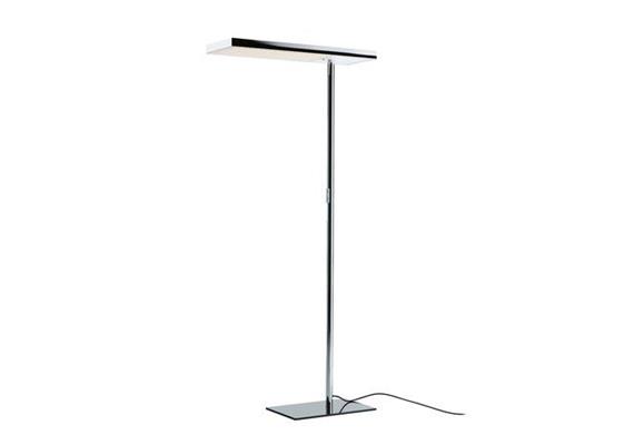 Stehleuchte Office Air LED verchromt PDLS  Kopf und Rohr Alu verchromt 3000°K