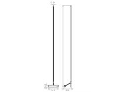 Stehleuchte POP P207 43W schwarz matt  240V/ 2700K 3900lm CRI90 H=2030 / IP20