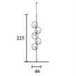 Stehleuchte SOUND STL5 LED gold gebürstet  230V / 2x28.8W 3000K/ B=46 H=225/ IP20 | Bild 2