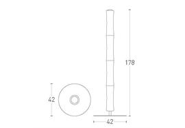 Stehleuchte Také 04 LED 64W 3000°K chrom  230V Fuss D=42 H=178 IP20