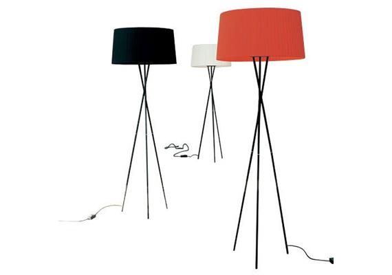 Stehleuchte Tripode G5 beige natural  230V/E27 1x10W LED 27000K H=168cm D=62cm