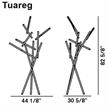 Stehleuchte Tuareg LED 54W 3000°K orange  240V H=209 T=78 B=112cm | Bild 2