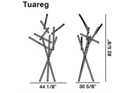 Stehleuchte Tuareg LED 54W 3000°K orange  240V H=209 T=78 B=112cm