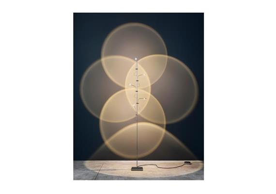 Stehleuchte WA WA Terra FLEX LED Nickel glanz  230V 2700°K 5 W 500lm H=190 cm