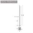 Stehleuchte ZEN PARALLEL 2700K 103W weiss  230V 2700K 17400lm H=1955 B=278 / IP20 | Bild 2