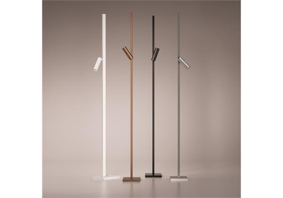 Stehleuchte ZEN-X LED 61W+10W charcoal  230V 2700K 9800Lm+1400Lm H=1950 B=35mm IP20