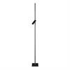 Stehleuchte ZEN-X LED 61W+10W schwarz- dark  230V 2700K 9800Lm+1400Lm H=1950 B=35mm IP20