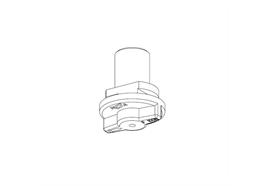 Stromschiene 3Phase Hakenhalter weiss  für 2mm Hakenschraube