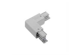 Stromschiene Eckverbinder 90° 1Phase silbergrau