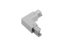 Stromschiene L-Verbinder 3Ph links weiss  L=66x66