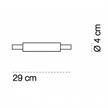 TensoGradi  tuttopalescente  chrome l=30cm d=4cm  inkl. Leuchtmittel | Bild 2
