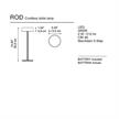 Tisch Akkuleuchte ROD 2W moss gray  8h /3000K 212Lm H=35cm D=13.3/ IP54 | Bild 2