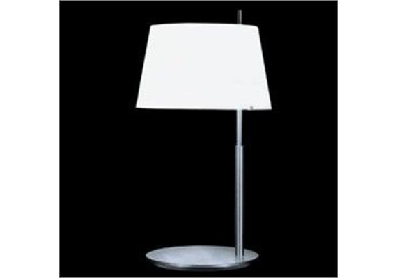 Tischlampe Passion chrom 3610/0 weiss  240V/ E27 1x150W / H=60cm D=31cm