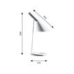 Tischleuchte AJ 20W E27 weiss  240V E27 20W H=560 L=350 / IP20 | Bild 2