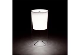 Tischleuchte AOY Transparent/ Opal  230V/ E27/ 1x 100W H= 600mm D= 300mm