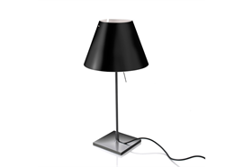 Tischleuchte Costanzina D13pi. schwarz / ohne Schirm  230V/E14/60W/H=51/Fuss 14x14