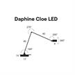 Tischleuchte Daphine Cloe LED schwarz soft-touch  230V 9W 2700K 720lm IP20 | Bild 2
