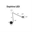 Tischleuchte Daphine LED schwarz soft-touch  230V 9W 2700K 520lm IP20 | Bild 2