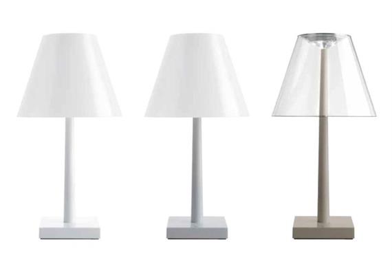 Tischleuchte DINA+USB LED Silber/Weiss  230V/2700°K 400lm 7W CRI85 IP20 dimmbar