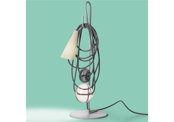 Tischleuchte Filo 01 G9 Amethyst Queen  230V/ H=58cm D= Fuss 20cm