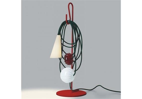 Tischleuchte Filo 06 G9 Ruby Jaypure  230V/ H=58cm D= Fuss 20cm