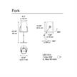 Tischleuchte FORK antrazit - Stoff gray  230V/E14 60W/H=63cm B=38cm | Bild 2