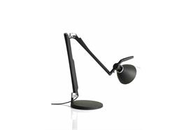 Tischleuchte Fortebraccio D33N.100 schwarz matt  230V/100W E27 Arm L:44+35.5 Ein/Aus
