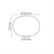 Tischleuchte GLO-BALL Basic 1 weiss  1x150W Halogen E27 dimmbar / D= 33/H=27cm | Bild 2
