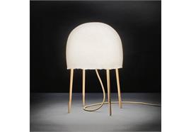 Tischleuchte Kurage weiss Washi-Papier /Holz Esche  240V/E27 1x20W LED