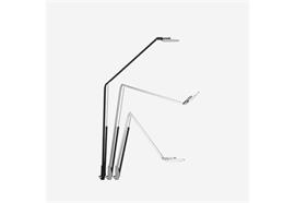 Tischleuchte Liftolino chrommatt, Glas silber  Halogen 12V 50W/inkl.Leuchtmittel