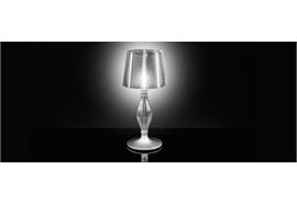 Tischleuchte LIZA Prisma  230V 1x max 12W LED E27/ Base LED 1x5W G9