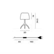 Tischleuchte Lumiere piccola 30th Glas bulle  240V/ 5,9W E14 2700K 806Lm H=35cm IP20 | Bild 2
