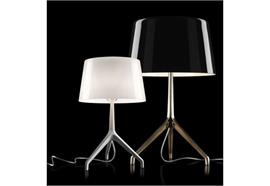 Tischleuchte LUMIERE XXL Alu/Grau  240V/G9 4x48W ES H=57/22 D=37cm