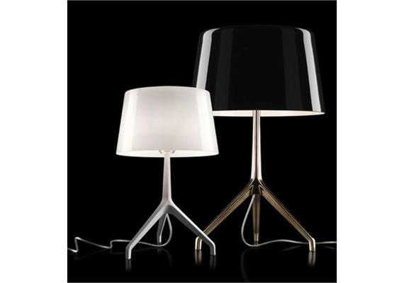 Tischleuchte LUMIERE XXS Alu/Weiss  240V/G9 42W ES H=40/15 D=26
