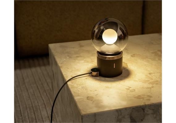 Tischleuchte Luna pura 7W AIR dark chrome  USB-C Akku 8h Leuchtdauer / IP20