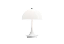 Tischleuchte PANTHELLA Portable Acryl weiss Opal  LED 2.5W 2700K H= 238 D=160 Fuss D=106mm