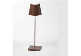 Tischleuchte Poldina Pro 2.2W dunkelgrau  240V/ 2700-3000K 192lm D=11cm H=38cm/ IP54