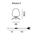 Tischleuchte Rituals 3 dimmbar / Glas weiss  240V/ E27 13W/ D=20 H=27 / IP20 | Bild 2