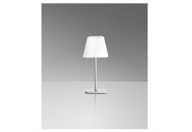 Tischleuchte SIZE weiss/chrom  Halogen/G9/33W H=37mm/D=165mm