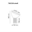 Tischleuchte TACCIA small 16W schwarz  240V / 2700K D=37.3 H=48.5cm / IP20 | Bild 2