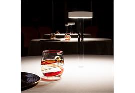 Tischleuchte Tetatet Flüte LED 2W 3000K weiss  4,8V Akku 180lm D=110 H=250mm IP20