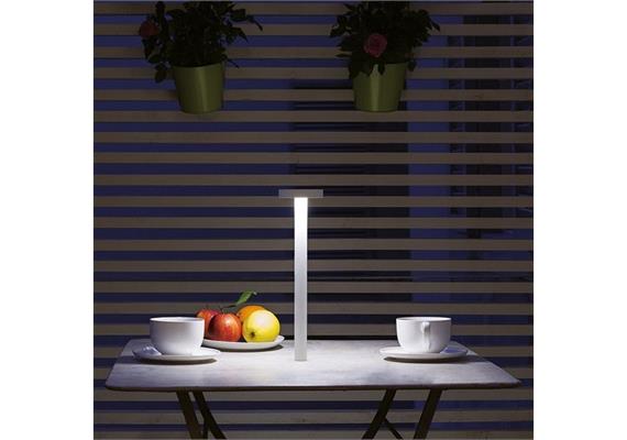 Tischleuchte Tetatet LED 2W 2700K schwarz  4,8V Akku 178lm D=90 H=345mm IP20