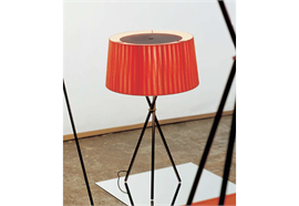 Tischleuchte Tripode M3 beige  7-11W/E14 Stativ schwarz H=50cm D=31cm